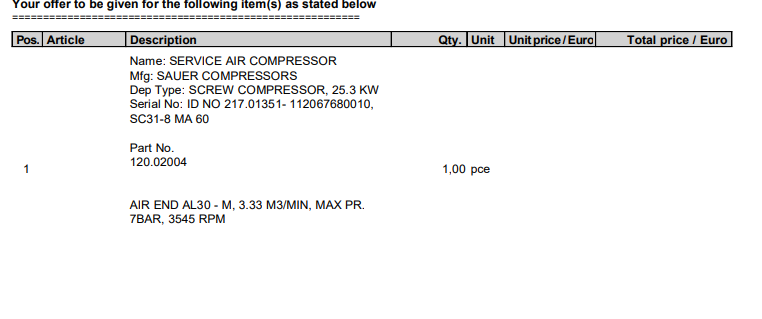 【询价】船舶配件—空气端（CK-L20231214-06）询价-泰州昌宽社区-报价采购-船用采购网-船舶物料采购-船务服务-一站式船用设备供应服务