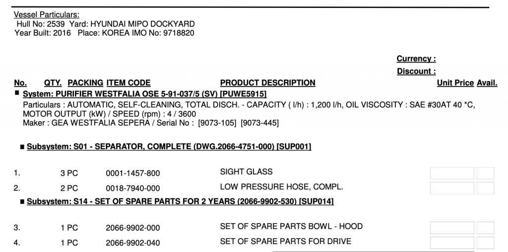 【询价】船舶配件—备件（CK-R20231211-30）询价-泰州昌宽社区-报价采购-船用采购网-船舶物料采购-船务服务-一站式船用设备供应服务