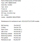 船舶配件—燃油给水泵备件（CK-C20231227-05）询价-船用采购网-船舶物料采购-船务服务-一站式船用设备供应服务