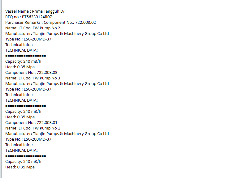 【询价】船舶配件—泵备件（CK-R20231212-14）询价-泰州昌宽社区-报价采购-船用采购网-船舶物料采购-船务服务-一站式船用设备供应服务