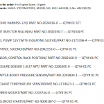 船舶配件—发动机备件（CK-J20231226-07）询价-船用采购网-船舶物料采购-船务服务-一站式船用设备供应服务
