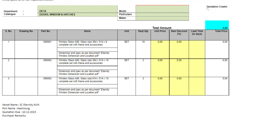 【询价】船舶配件—备件（CK-R20231211-19）询价-泰州昌宽社区-报价采购-船用采购网-船舶物料采购-船务服务-一站式船用设备供应服务