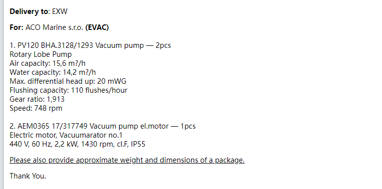 【询价】船舶配件—真空泵备件（CK-R20231204-06）询价-泰州昌宽社区-报价采购-船用采购网-船舶物料采购-船务服务-一站式船用设备供应服务