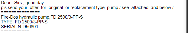 【询价】船舶配件—液压泵（CK-J20231212-06）询价-泰州昌宽社区-报价采购-船用采购网-船舶物料采购-船务服务-一站式船用设备供应服务