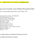 船舶配件—液压马达安全阀组（CK-J20231214-05）询价-船用采购网-船舶物料采购-船务服务-一站式船用设备供应服务
