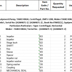 船舶配件—TAIKO泵备件（CK-J20231212-03）询价-船用采购网-船舶物料采购-船务服务-一站式船用设备供应服务