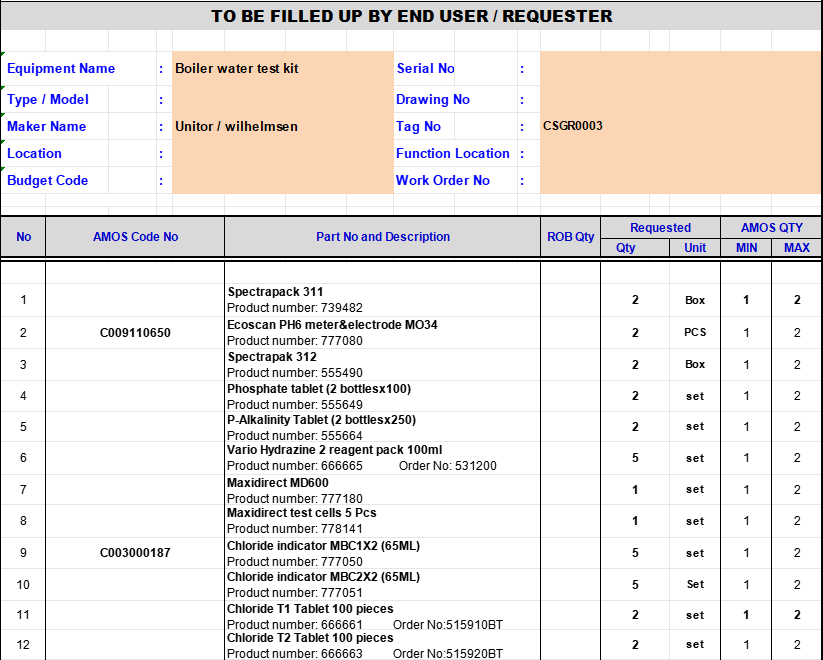 【询价】船舶配件—锅炉水测试套件备件（CK-J20231214-01）询价-泰州昌宽社区-报价采购-船用采购网-船舶物料采购-船务服务-一站式船用设备供应服务