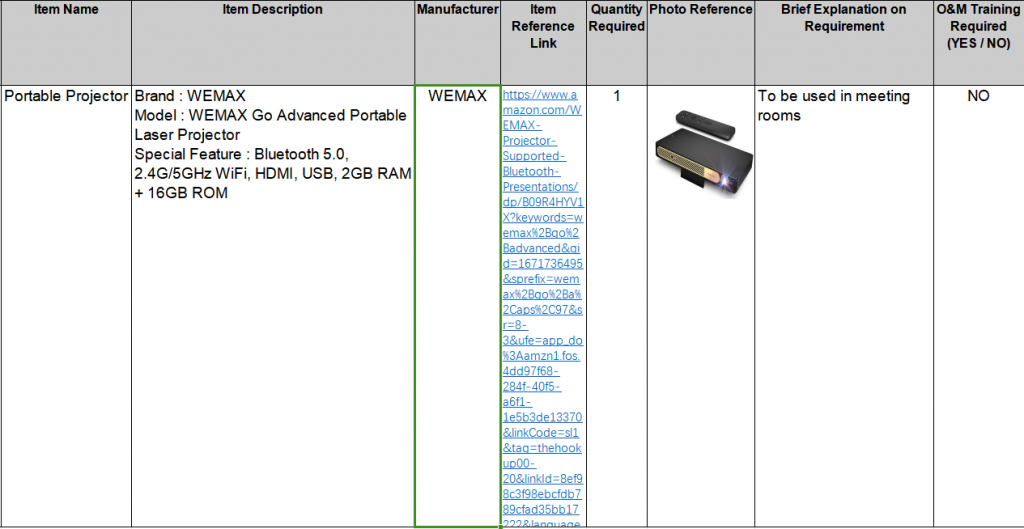 【询价】船舶配件—WEMAX便携式投影仪（CK-J20231219-22）询价-泰州昌宽社区-报价采购-船用采购网-船舶物料采购-船务服务-一站式船用设备供应服务