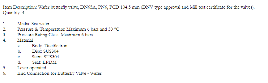 【询价】船舶配件—对夹蝶阀备件（CK-Y20231229-10）询价-泰州昌宽社区-报价采购-船用采购网-船舶物料采购-船务服务-一站式船用设备供应服务