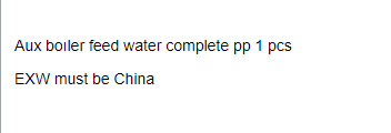 【询价】船舶配件—辅助锅炉备件（CK-Y20240130-04）询价-泰州昌宽社区-报价采购-船用采购网-船舶物料采购-船务服务-一站式船用设备供应服务
