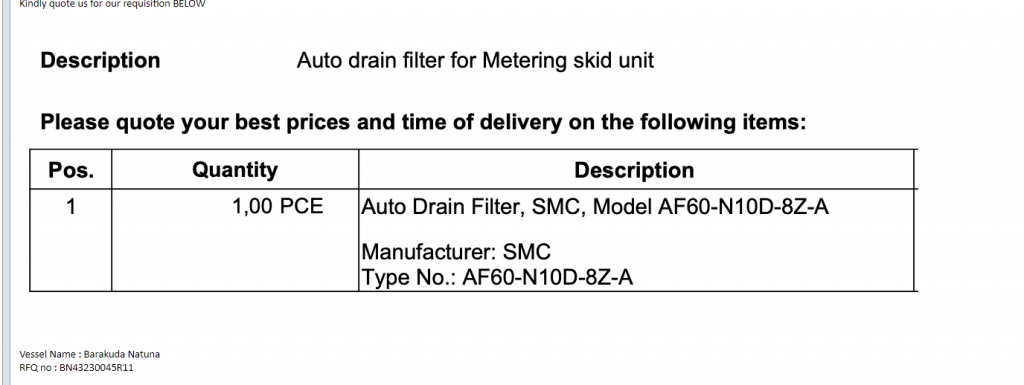 【询价】船舶配件—自动排水过滤器（CK-R20240112-08）询价-泰州昌宽社区-报价采购-船用采购网-船舶物料采购-船务服务-一站式船用设备供应服务