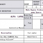 船舶配件—ALFA机械密封（CK-C20240117-06）询价-船用采购网-船舶物料采购-船务服务-一站式船用设备供应服务