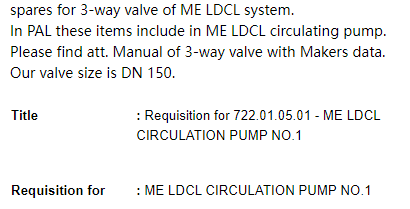 【询价】船舶配件—三通阀备件（CK-C20240103-01）询价-泰州昌宽社区-报价采购-船用采购网-船舶物料采购-船务服务-一站式船用设备供应服务