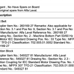 船舶配件—ALFA平带/摩擦块（CK-R20240129-07）询价-船用采购网-船舶物料采购-船务服务-一站式船用设备供应服务