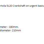 船舶配件—Wartsila曲轴（CK-R20240102-10）询价-船用采购网-船舶物料采购-船务服务-一站式船用设备供应服务