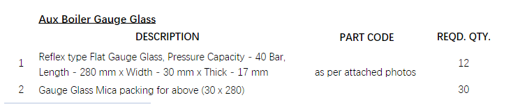 【询价】船舶配件—反射型平板玻璃（CK-C20240111-08）询价-泰州昌宽社区-报价采购-船用采购网-船舶物料采购-船务服务-一站式船用设备供应服务