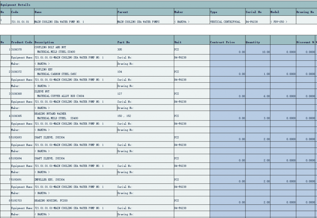 【询价】船舶配件—备件（CK-C20240123-05）询价-泰州昌宽社区-报价采购-船用采购网-船舶物料采购-船务服务-一站式船用设备供应服务
