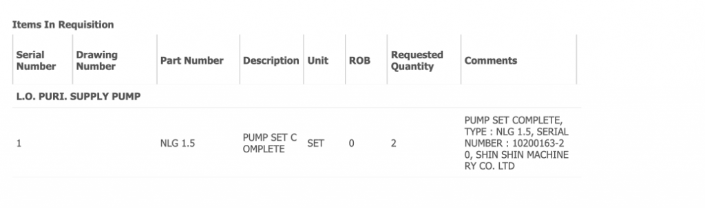 【询价】船舶配件—泵组件（CK-R20240108-04）询价-泰州昌宽社区-报价采购-船用采购网-船舶物料采购-船务服务-一站式船用设备供应服务