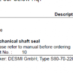 船舶配件—机械轴封（CK-C20240125-01）询价-船用采购网-船舶物料采购-船务服务-一站式船用设备供应服务