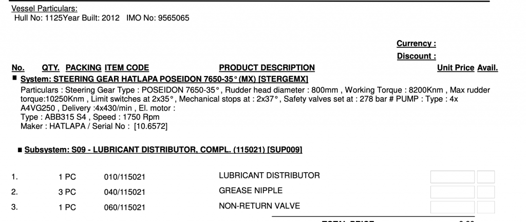 【询价】船舶配件—备件（CK-R20240124-02）询价-泰州昌宽社区-报价采购-船用采购网-船舶物料采购-船务服务-一站式船用设备供应服务