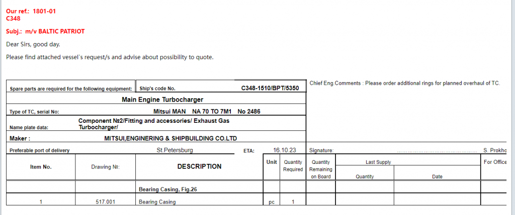 【询价】船舶配件—轴承壳体（CK-R20240119-19）询价-泰州昌宽社区-报价采购-船用采购网-船舶物料采购-船务服务-一站式船用设备供应服务