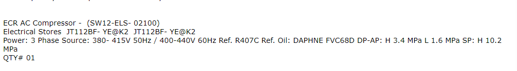 【询价】船舶配件—交流压缩机（CK-J20240112-24）询价-泰州昌宽社区-报价采购-船用采购网-船舶物料采购-船务服务-一站式船用设备供应服务