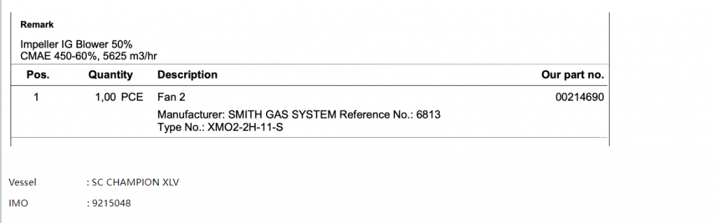 【询价】船舶配件—鼓风机备件（CK-R20240129-11）询价-泰州昌宽社区-报价采购-船用采购网-船舶物料采购-船务服务-一站式船用设备供应服务