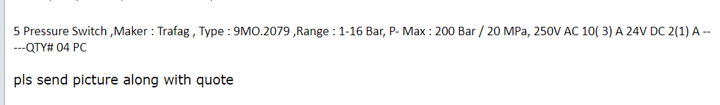 【询价】船舶配件—压力开关（CK-J20240126-18）询价-泰州昌宽社区-报价采购-船用采购网-船舶物料采购-船务服务-一站式船用设备供应服务