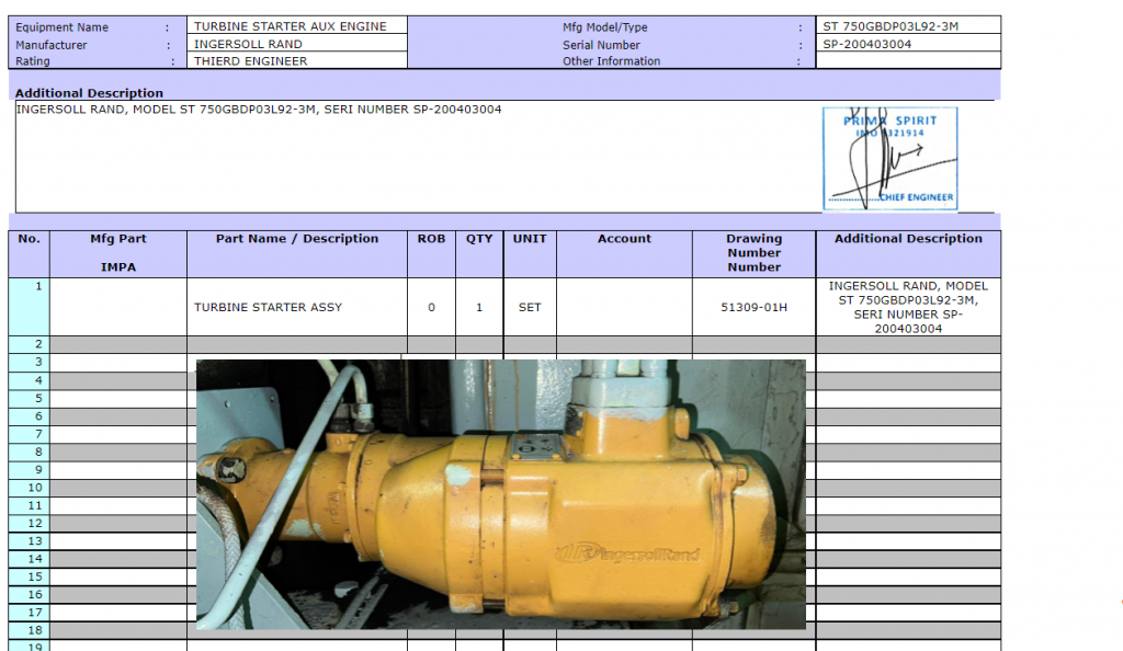 【询价】船舶配件—涡轮起动机（CK-R20240116-17）询价-泰州昌宽社区-报价采购-船用采购网-船舶物料采购-船务服务-一站式船用设备供应服务