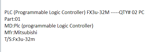 【询价】船舶配件—三菱控制器（CK-J20240122-26）询价-泰州昌宽社区-报价采购-船用采购网-船舶物料采购-船务服务-一站式船用设备供应服务