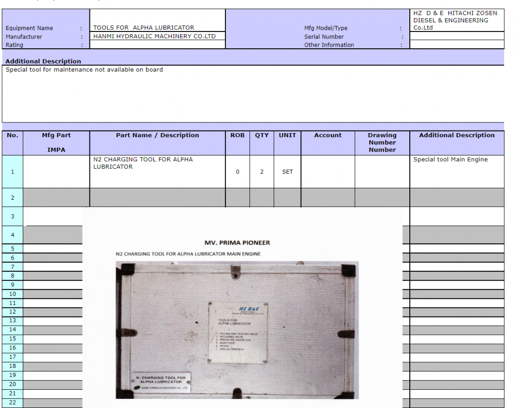 【询价】船舶配件—润滑器充气工具（CK-R20240117-27）询价-泰州昌宽社区-报价采购-船用采购网-船舶物料采购-船务服务-一站式船用设备供应服务