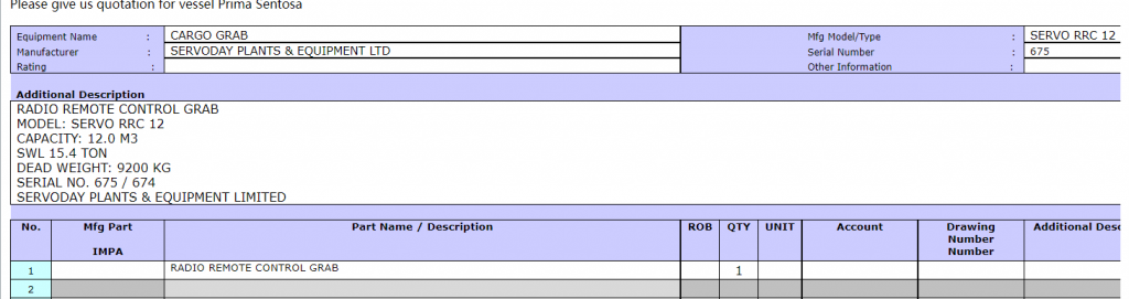 【询价】船舶配件—无线电遥控抓斗（CK-R20240122-10）询价-泰州昌宽社区-报价采购-船用采购网-船舶物料采购-船务服务-一站式船用设备供应服务