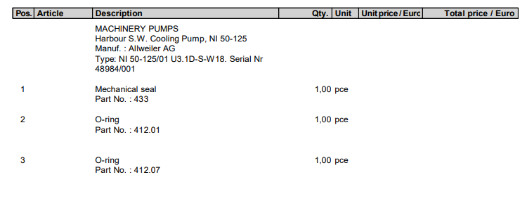 【询价】船舶配件—机械密封/O型环（CK-L20240125-02）询价-泰州昌宽社区-报价采购-船用采购网-船舶物料采购-船务服务-一站式船用设备供应服务