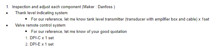 【询价】船舶配件—液位变送器/阀门遥控系统（CK-C20240122-03）询价-泰州昌宽社区-报价采购-船用采购网-船舶物料采购-船务服务-一站式船用设备供应服务