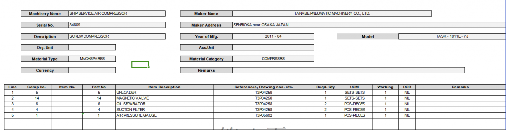 【询价】船舶配件—备件（CK-Y20240131-08）询价-泰州昌宽社区-报价采购-船用采购网-船舶物料采购-船务服务-一站式船用设备供应服务