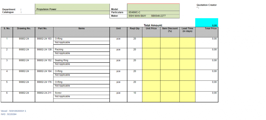 【询价】船舶配件—备件（CK-R20240102-04）询价-泰州昌宽社区-报价采购-船用采购网-船舶物料采购-船务服务-一站式船用设备供应服务