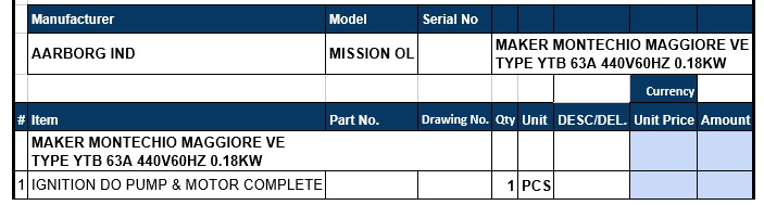 【询价】船舶配件—点火泵和电机（CK-L20240124-03）询价-泰州昌宽社区-报价采购-船用采购网-船舶物料采购-船务服务-一站式船用设备供应服务
