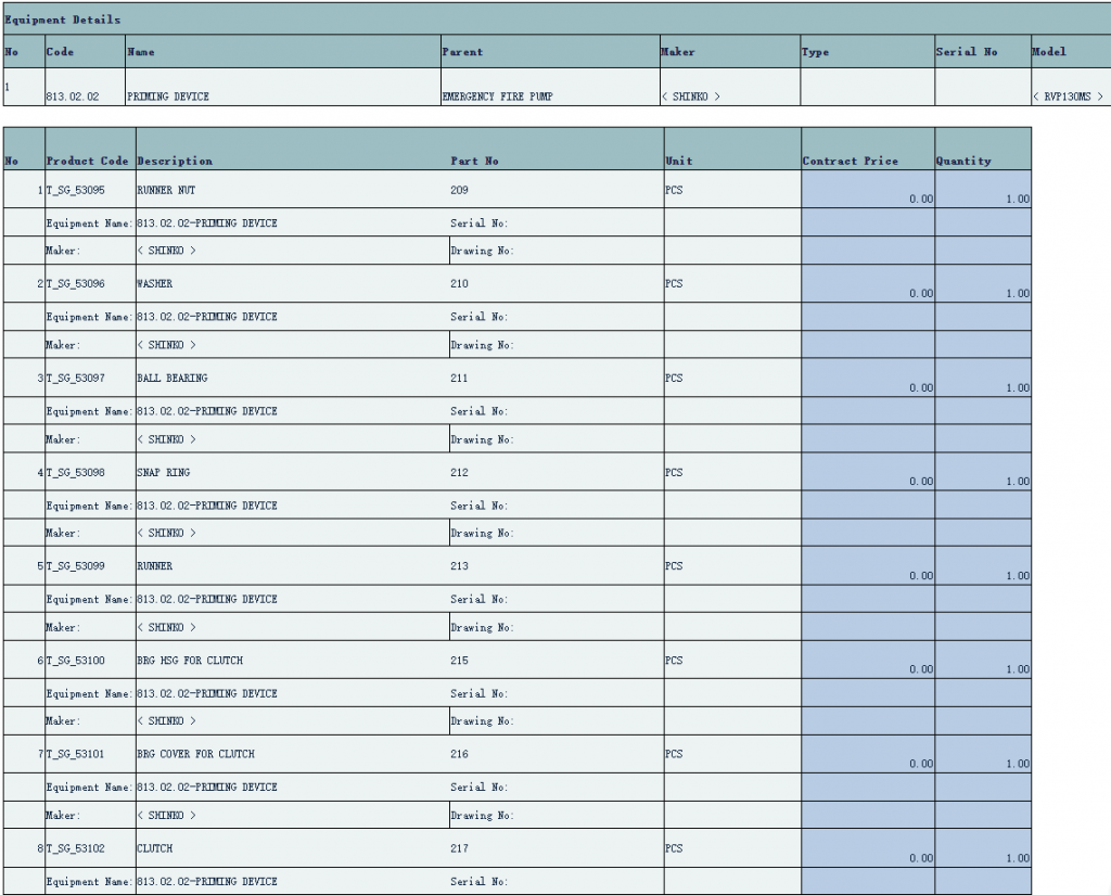【询价】船舶配件—起动装置备件（CK-C20240116-01）询价-泰州昌宽社区-报价采购-船用采购网-船舶物料采购-船务服务-一站式船用设备供应服务