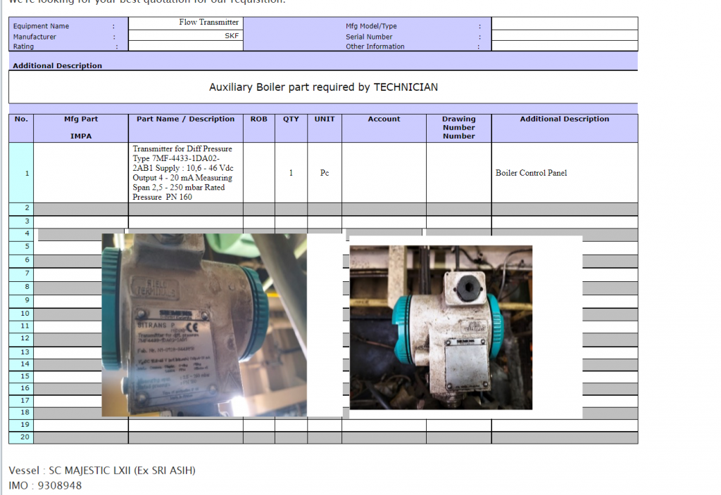【询价】船舶配件—差压变送器（CK-R20240123-11）询价-泰州昌宽社区-报价采购-船用采购网-船舶物料采购-船务服务-一站式船用设备供应服务