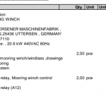 船舶配件—系泊绞车备件（CK-L20240110-07）询价-船用采购网-船舶物料采购-船务服务-一站式船用设备供应服务