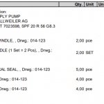 船舶配件—供应泵备件（CK-L20240126-03）询价-船用采购网-船舶物料采购-船务服务-一站式船用设备供应服务
