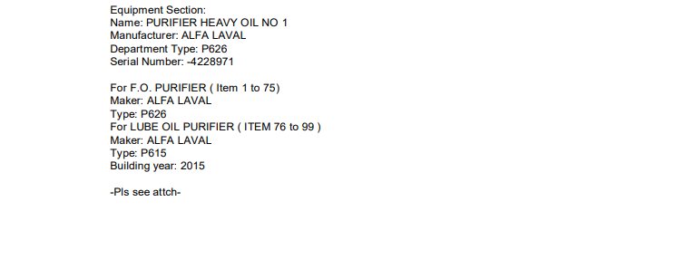 【询价】船舶配件—ALFA备件（CK-L20240124-04）询价-泰州昌宽社区-报价采购-船用采购网-船舶物料采购-船务服务-一站式船用设备供应服务