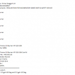 船舶配件—焚烧炉备件（CK-R20240110-04）询价-船用采购网-船舶物料采购-船务服务-一站式船用设备供应服务