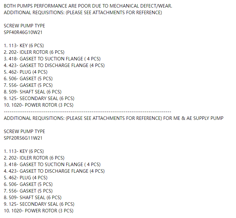 【询价】船舶配件—备件（CK-C20240131-23）询价-泰州昌宽社区-报价采购-船用采购网-船舶物料采购-船务服务-一站式船用设备供应服务