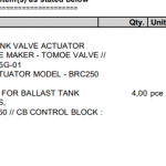 船舶配件—压载罐阀门致动器（CK-L20240105-06）询价-船用采购网-船舶物料采购-船务服务-一站式船用设备供应服务
