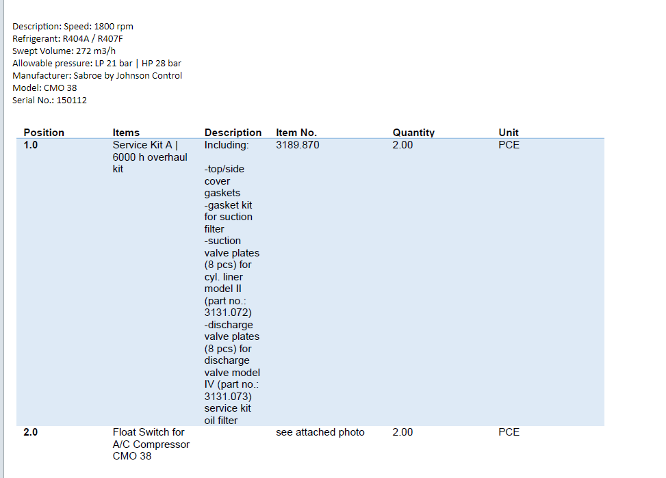 【询价】船舶配件—维修套件/空调压缩机浮动开关（CK-R20240112-07）询价-泰州昌宽社区-报价采购-船用采购网-船舶物料采购-船务服务-一站式船用设备供应服务