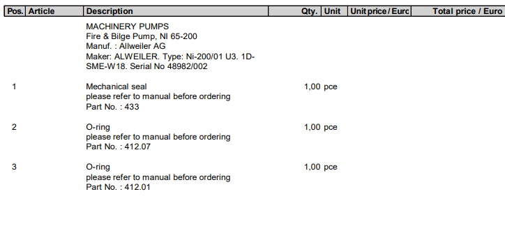 【询价】船舶配件—机械密封/O型环（CK-L20240125-05）询价-泰州昌宽社区-报价采购-船用采购网-船舶物料采购-船务服务-一站式船用设备供应服务