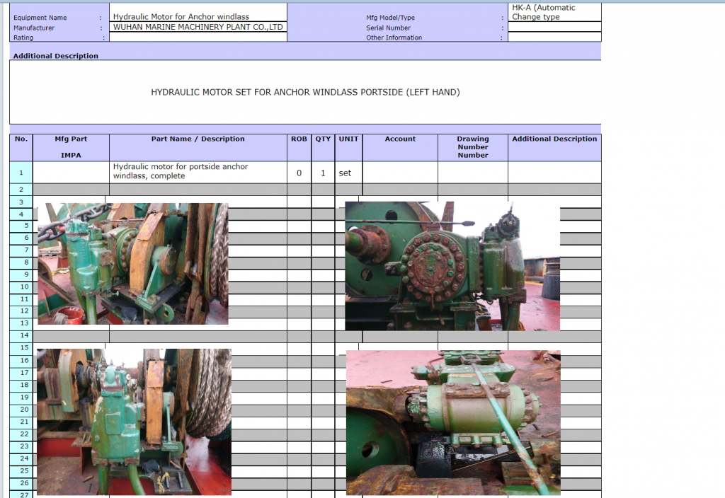 【询价】船舶配件—左舷起锚机液压马达（CK-R20240116-05）询价-泰州昌宽社区-报价采购-船用采购网-船舶物料采购-船务服务-一站式船用设备供应服务