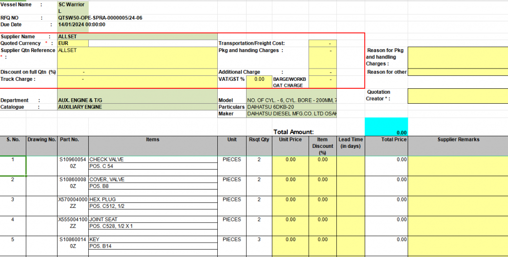 【询价】船舶配件—发动机备件（CK-R20240115-06）询价-泰州昌宽社区-报价采购-船用采购网-船舶物料采购-船务服务-一站式船用设备供应服务