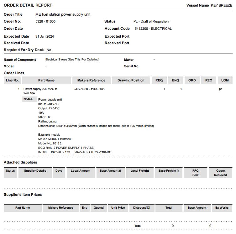 【询价】船舶配件—加油站供电设备（CK-J20240116-16）询价-泰州昌宽社区-报价采购-船用采购网-船舶物料采购-船务服务-一站式船用设备供应服务